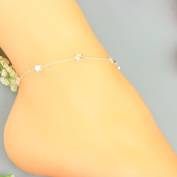 "Handmade Anklet – A Stylish Choice for Women, Thoughtful Gift Idea, EVCH1301 - Picture 3 of 9